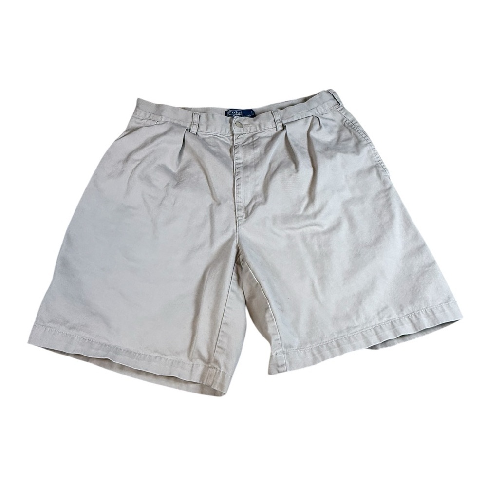 Ralph Lauren Men's Beige Flat Front Shorts